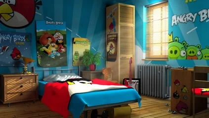 Detska izba pre chlapca - angry birds