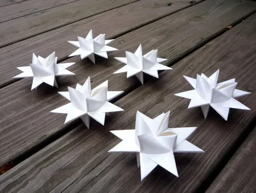 Vianočné ozdoby - origami
